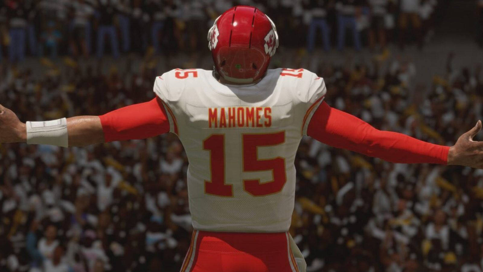 Patrick Mahomes Celebrating After Super Bowl Liii Win Wallpaper