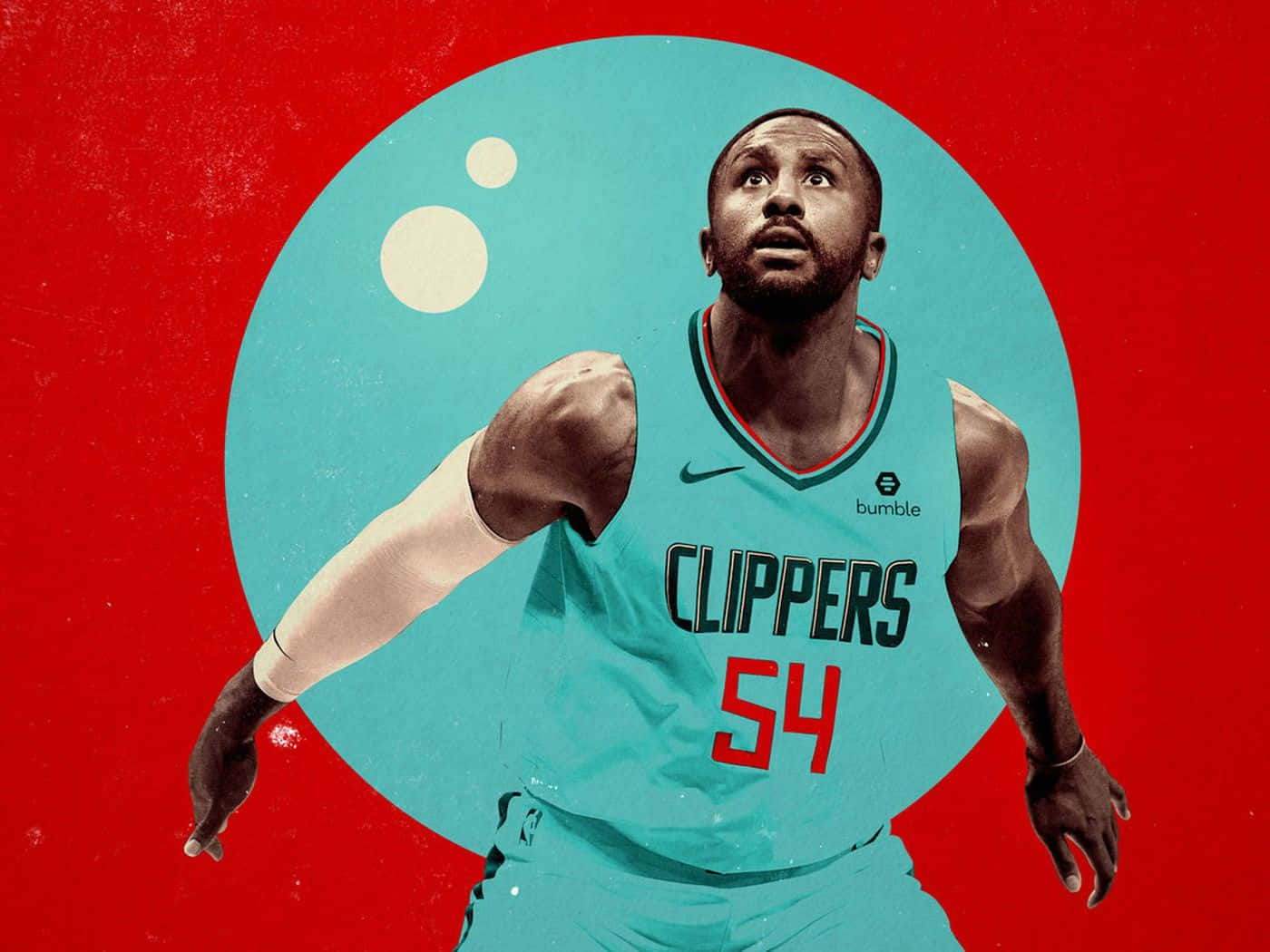 Patrick Patterson Clippers Artistic Portrait Wallpaper