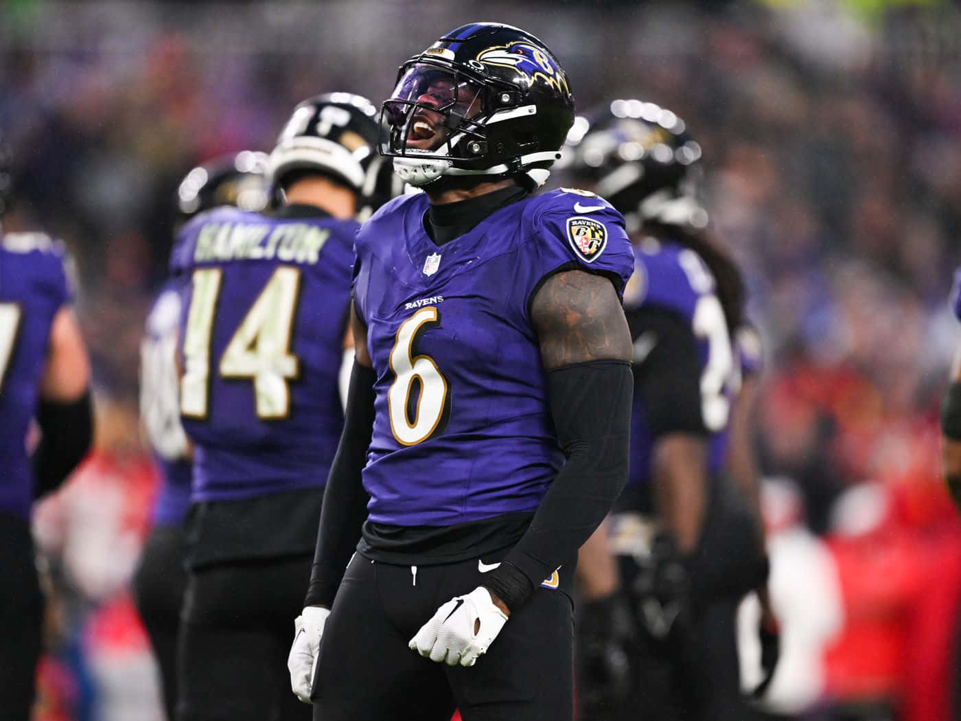 Patrick Queen Baltimore Ravens Game Moment Wallpaper