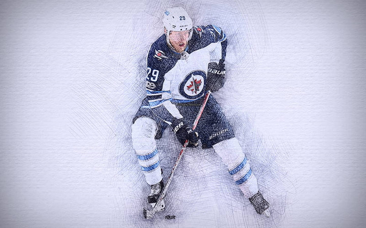 Patrik Laine Digitally Painted Art Wallpaper