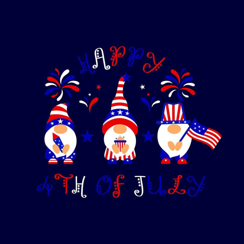 Patriotic Gnomes4thof July Celebration Wallpaper