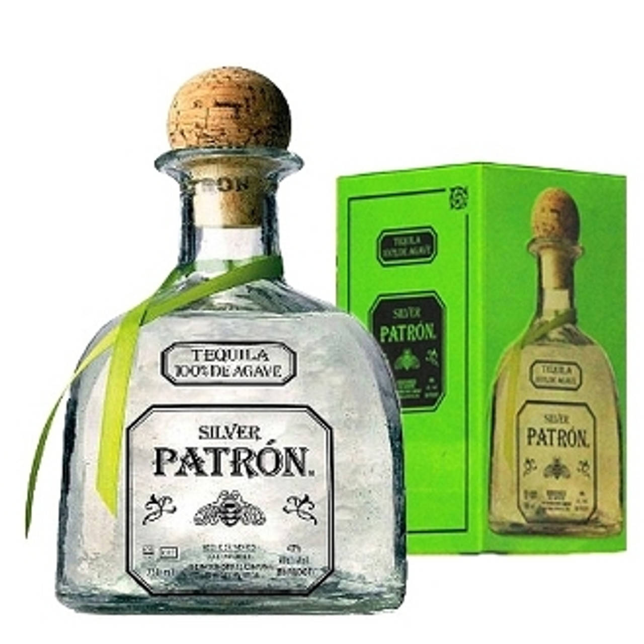 Patron Tequila Silver Bottle And Box Wallpaper