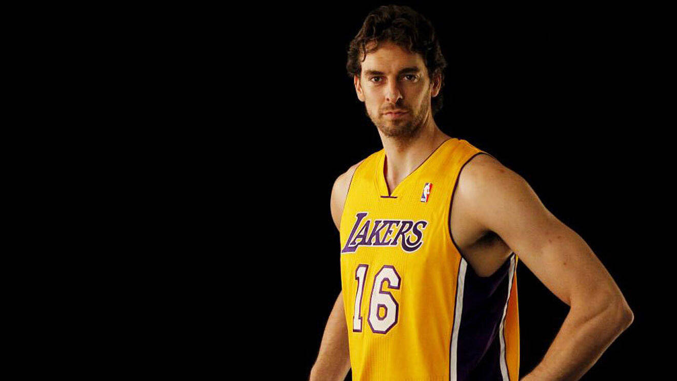 Pau Gasol Black Background Wallpaper