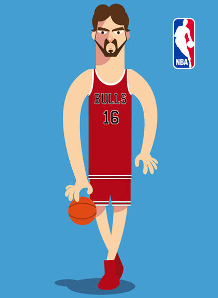 Pau Gasol Weird Art Wallpaper