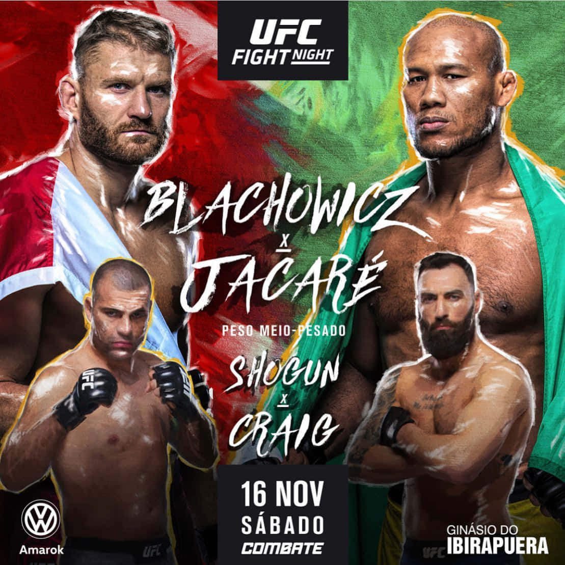 Paul Craig On Spanish Ufc Poster Wallpaper