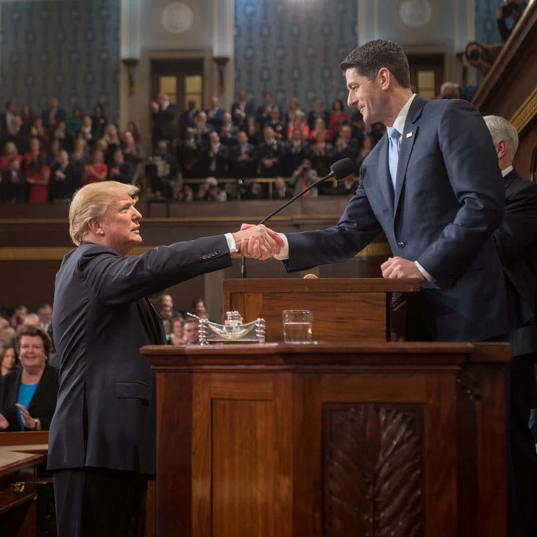 Paul Ryan And President Trump Wallpaper