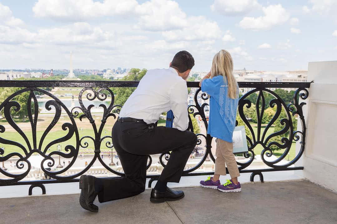 Paul Ryan With Daughter Wallpaper