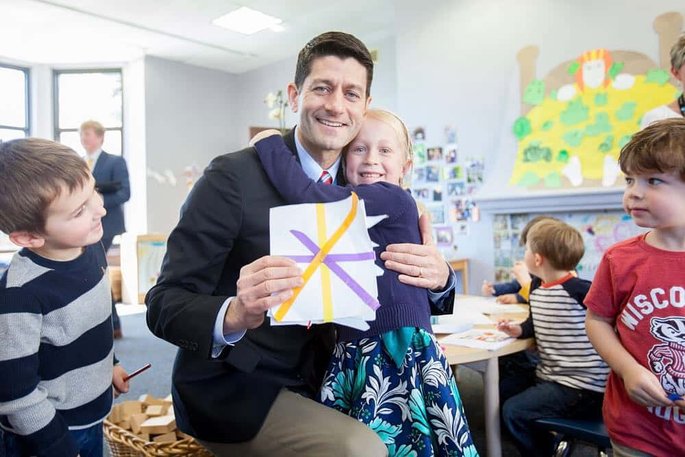 Paul Ryan With School Girl Wallpaper