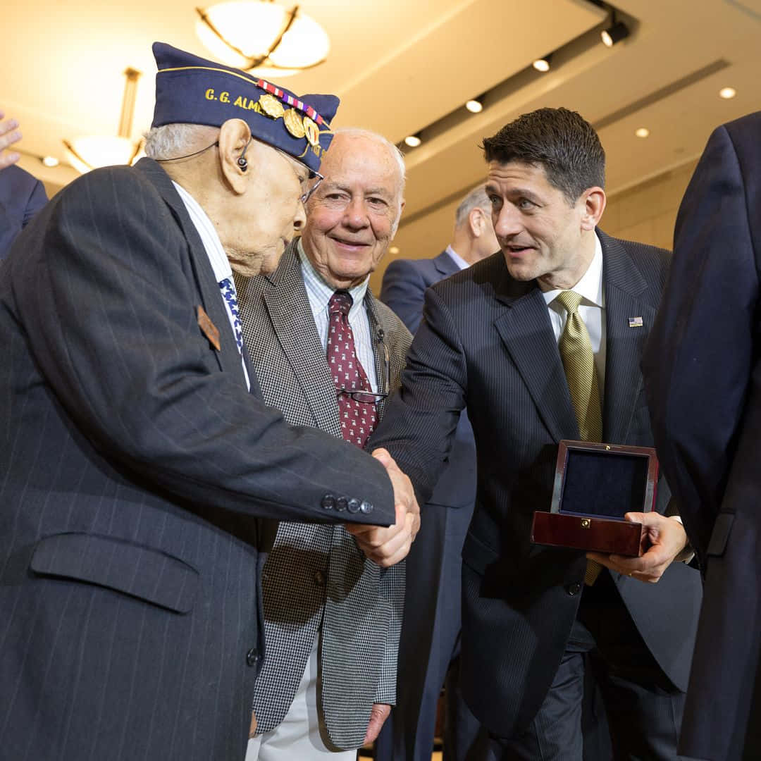 Paul Ryan With Us Veteran Wallpaper