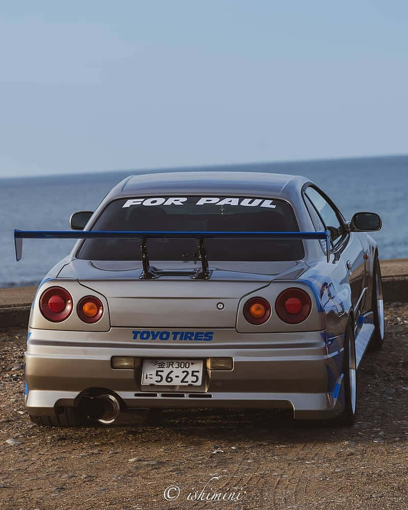 Paul Walker Drive With A Skyline Wallpaper