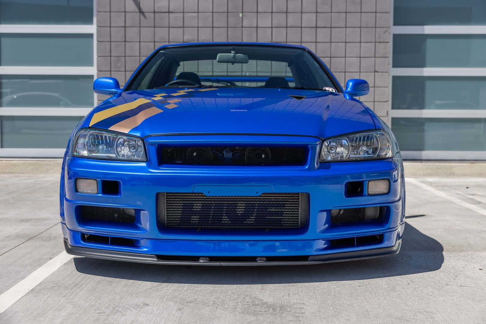 Paul Walker Driving A Skyline Wallpaper