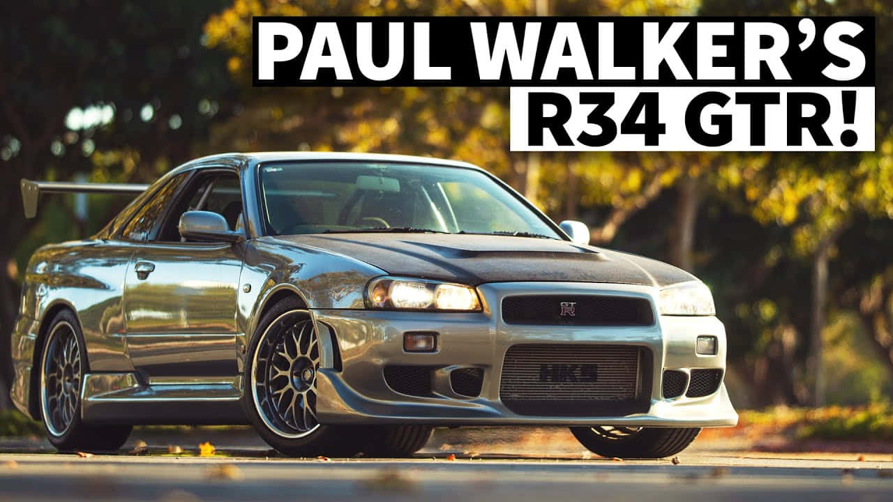 Paul Walker's Nissan R34 Gtr Wallpaper