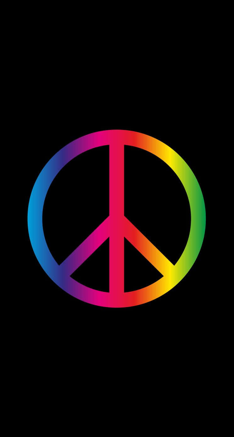 Peace Sign For Lgbt Iphone Wallpaper