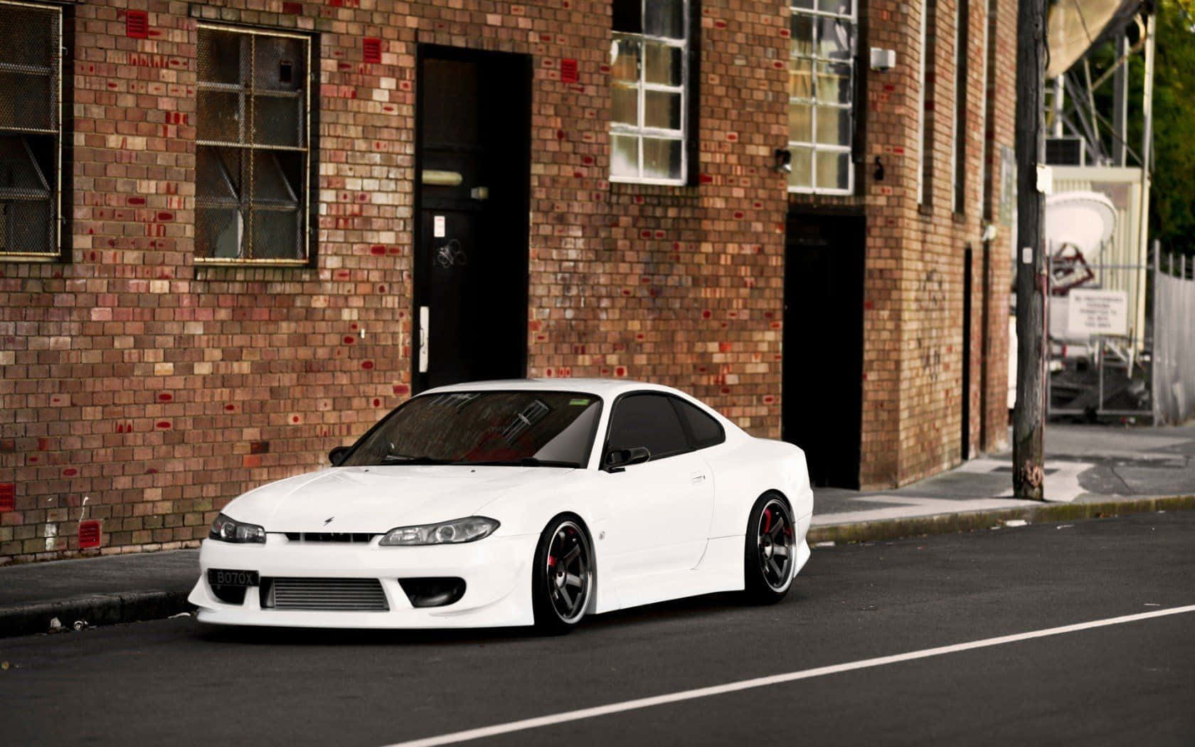 Pearl White Paint Nissan Silvia S15 Wallpaper