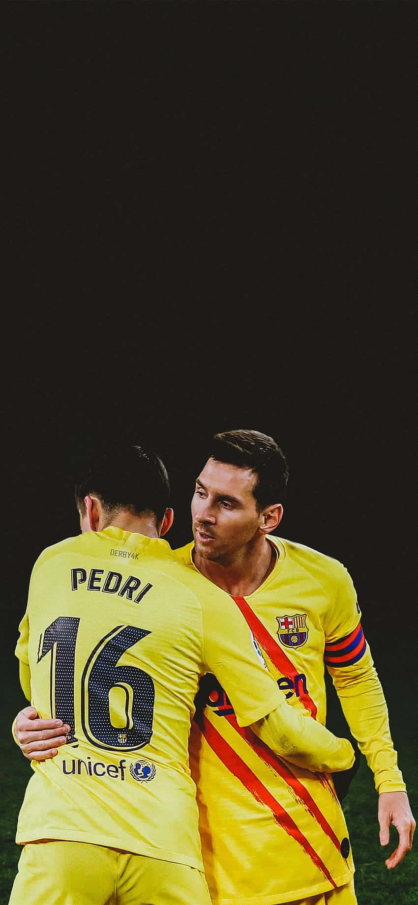 Pedriand Teammate Celebration Wallpaper