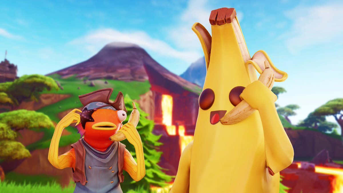 Peely, The Friendly Fruit In Fortnite Wallpaper