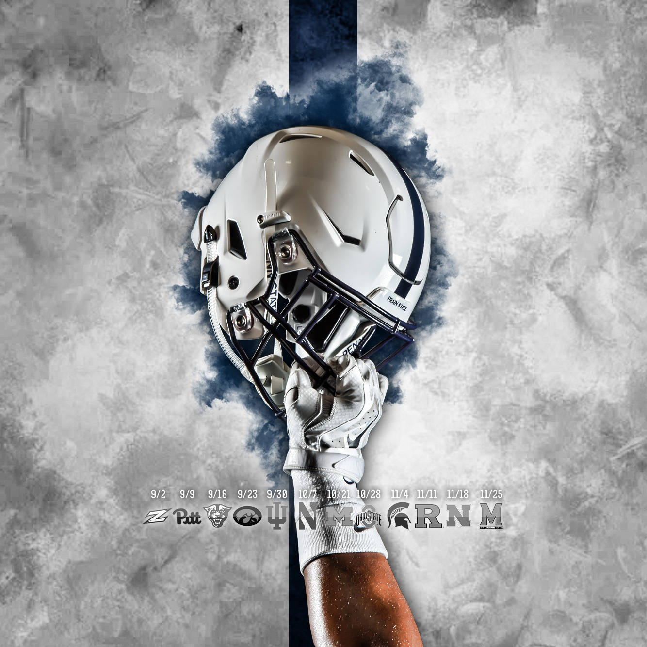 Penn State Raising Helmet Wallpaper