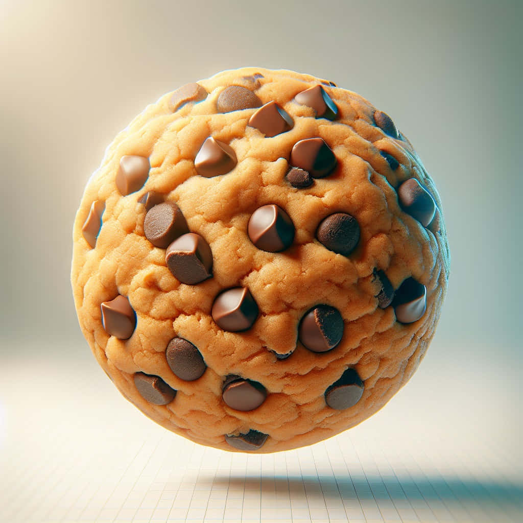 Perfectly Baked Chocolate Chip Cookie Wallpaper