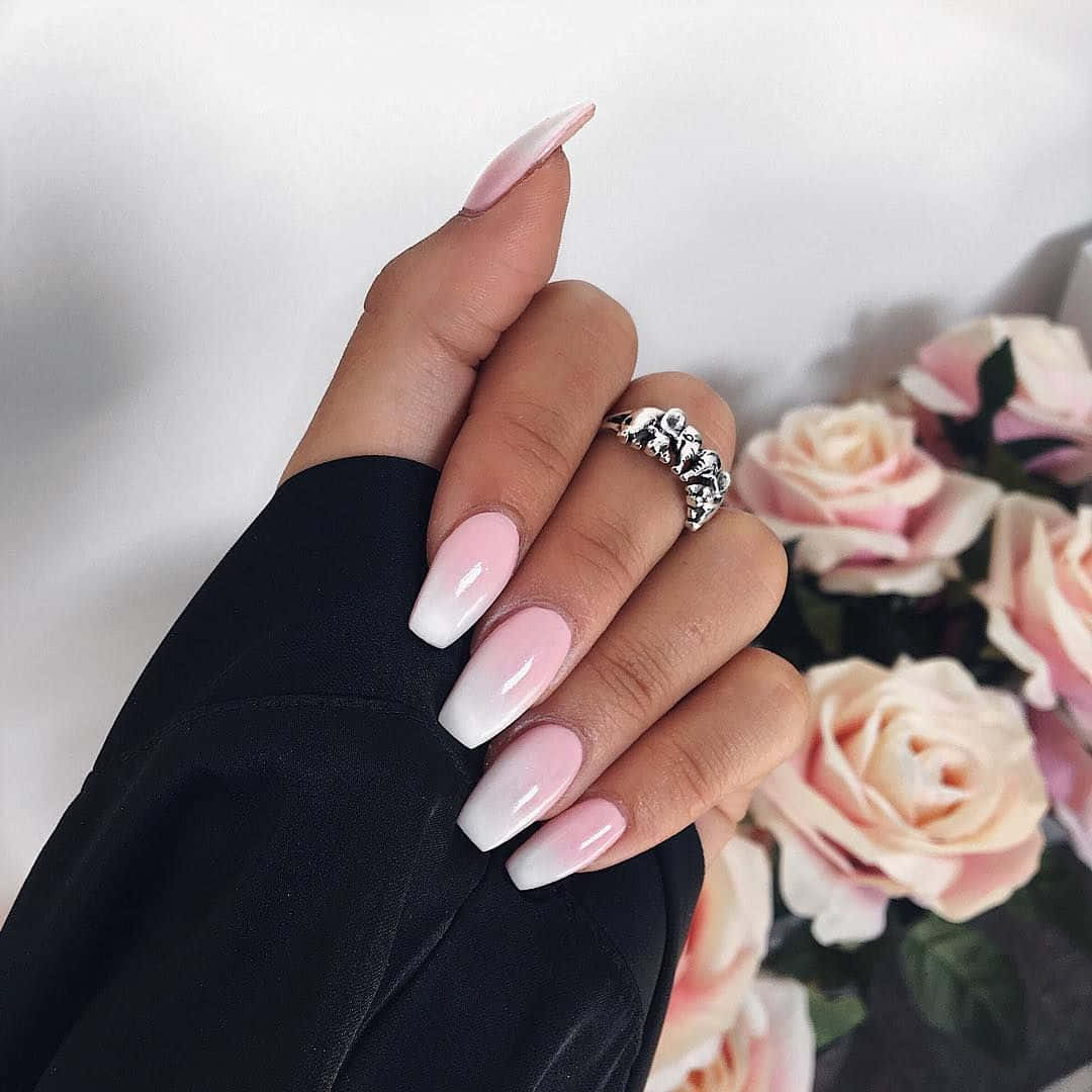 Perfectly Pink Nails: Shiny And Elegant Wallpaper