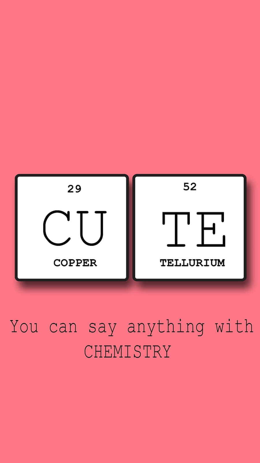 Periodic Table Pun Cute Chemistry Wallpaper