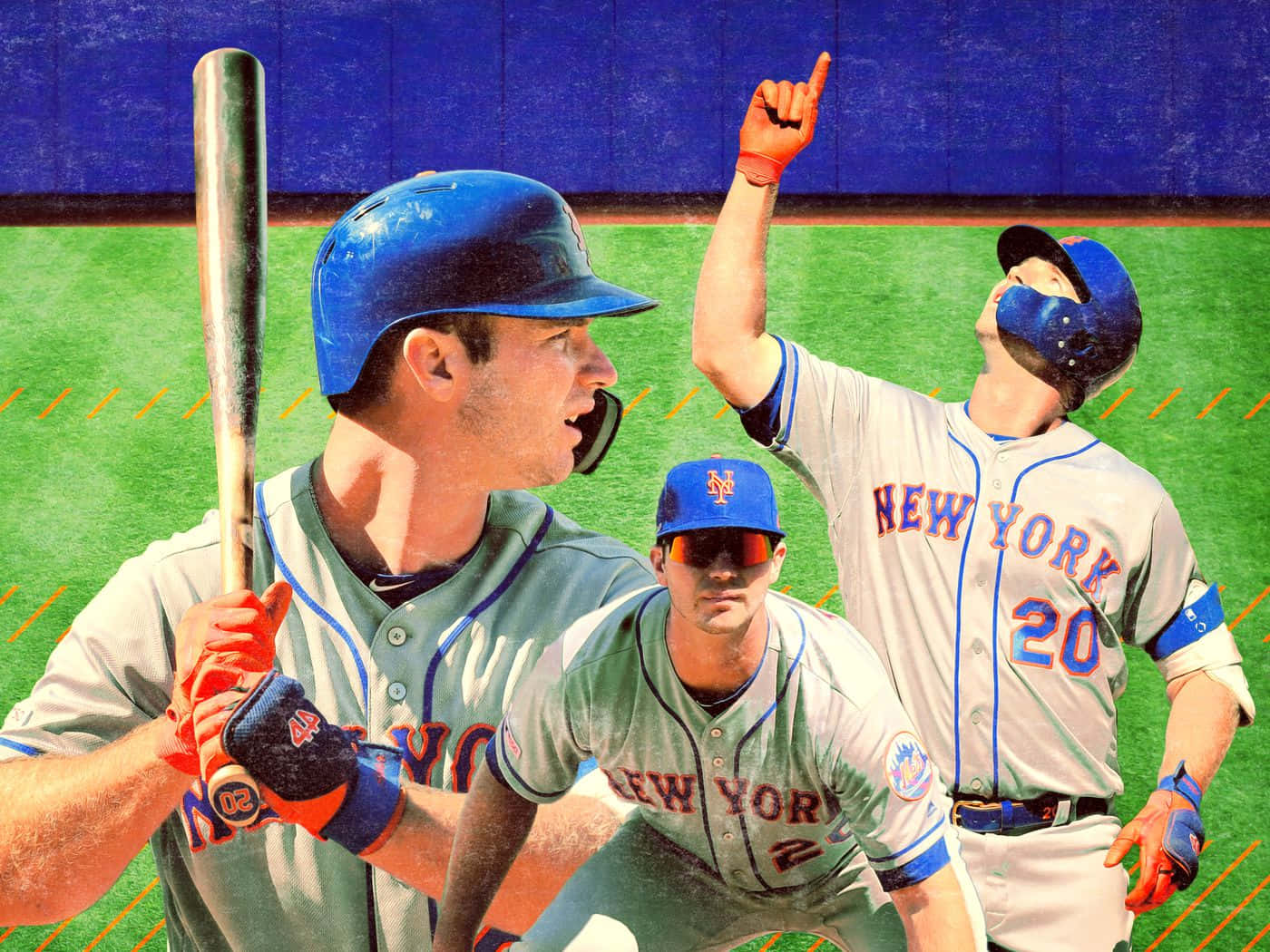 Pete Alonso At Bat Wallpaper