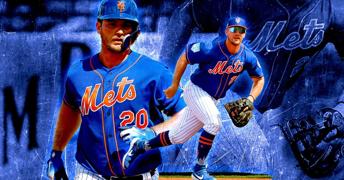 Pete Alonso Of The New York Mets At Citi Field Wallpaper