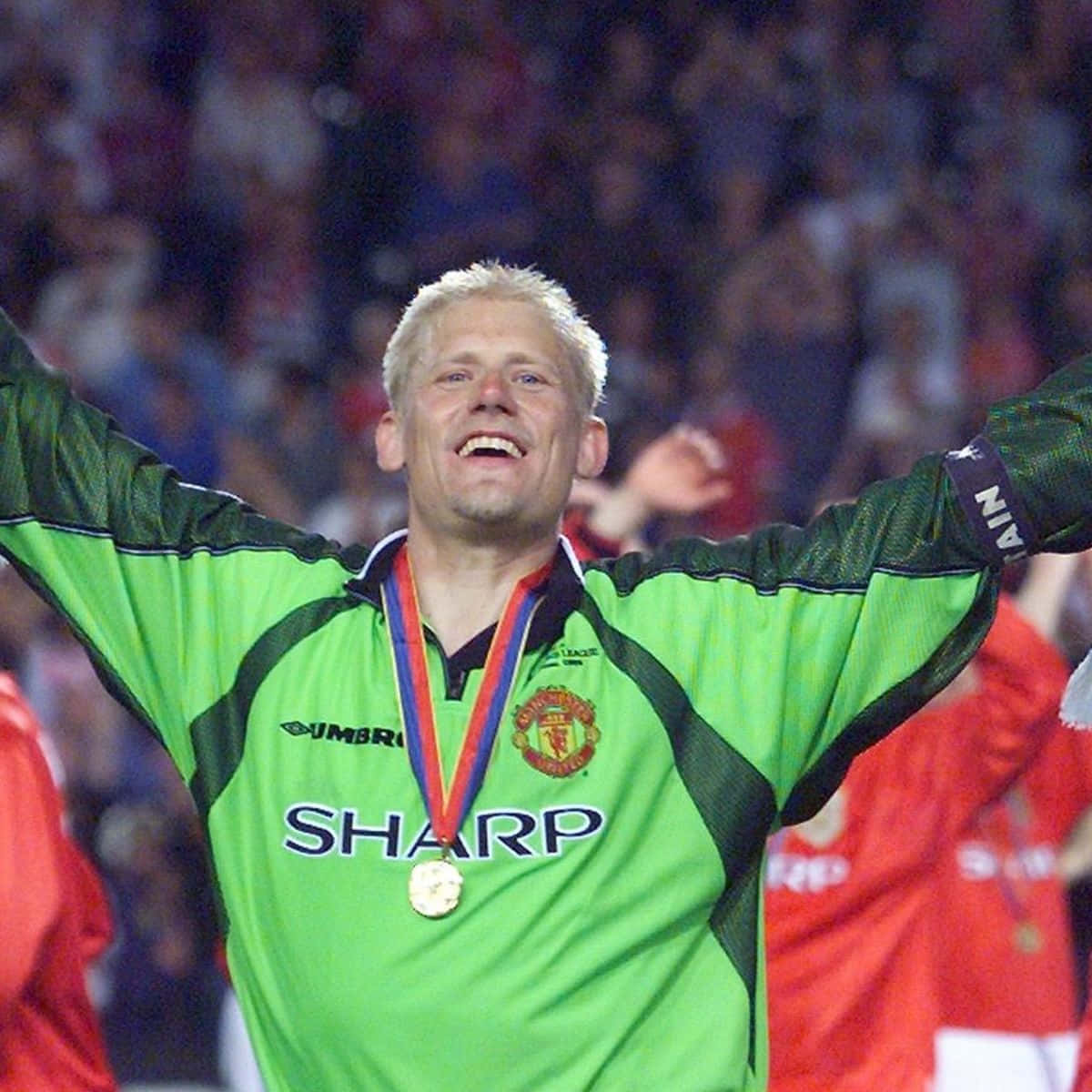 Peter Schmeichel Manchester United Medal Wallpaper