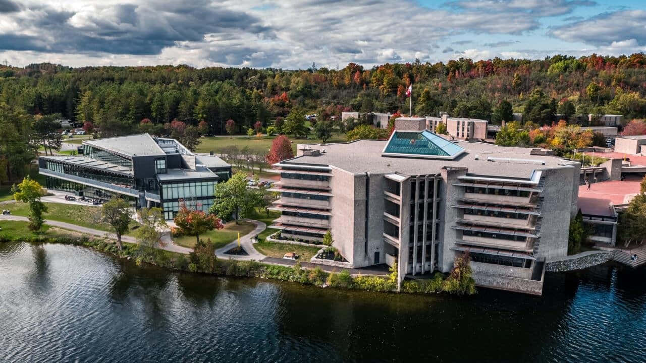 Peterborough University Aerial View Wallpaper