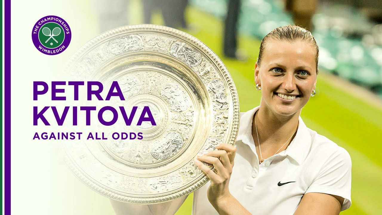 Petra Kvitova Wimbledon Trophy Wallpaper