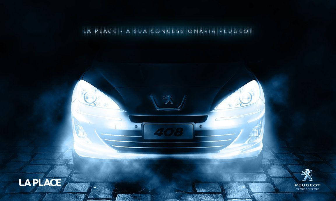 Peugeot Cool Headlights Wallpaper