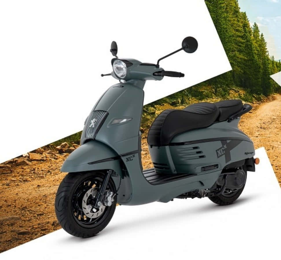 Peugeot Scooter Profile View Wallpaper