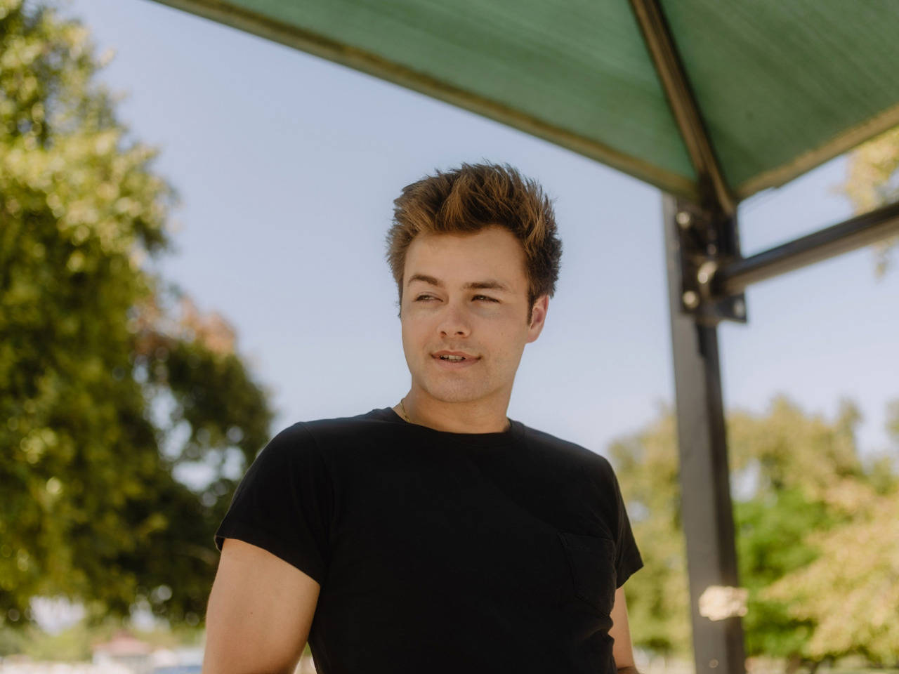 Peyton Meyer Black Shirt Wallpaper