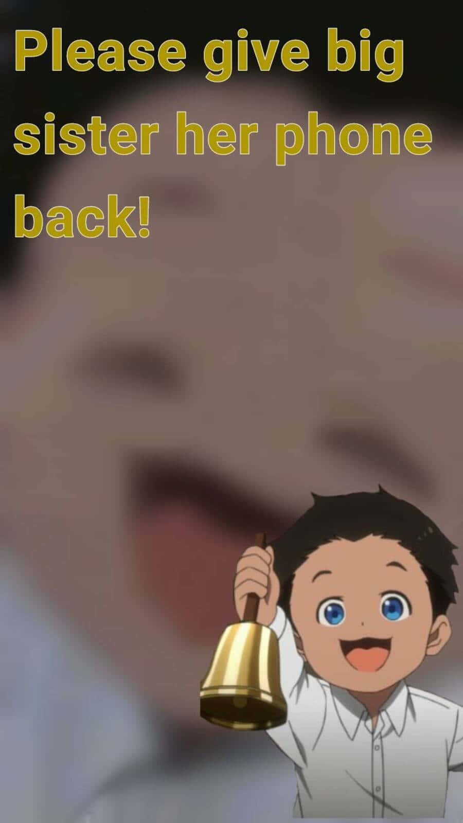 Phil From The Promised Neverland Smiling Wallpaper