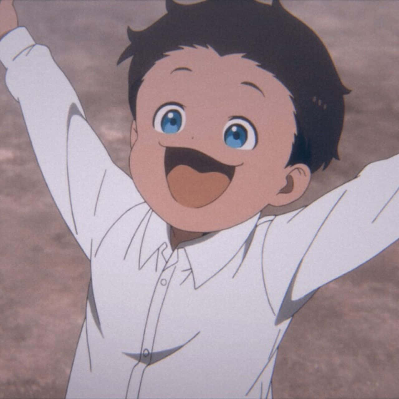 Phil In The Promised Neverland, Showcasing Warmth And Innocence Wallpaper