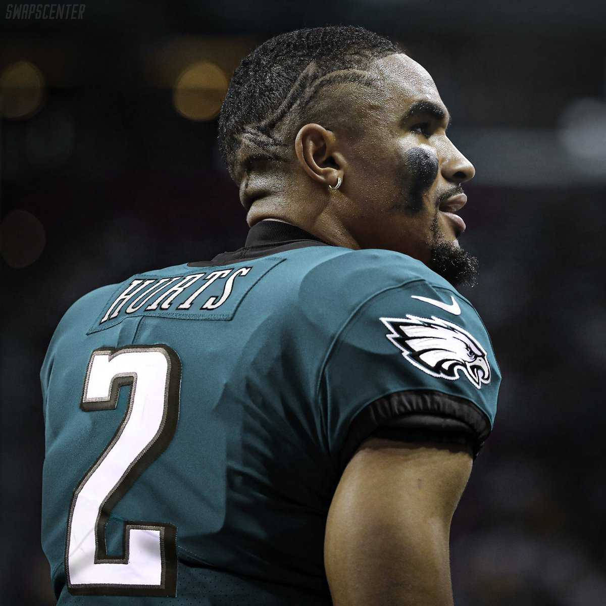 Philadelphia Eagles Quarterback Jalen Hurts Pays Homage To The Late Kobe Bryant. Wallpaper