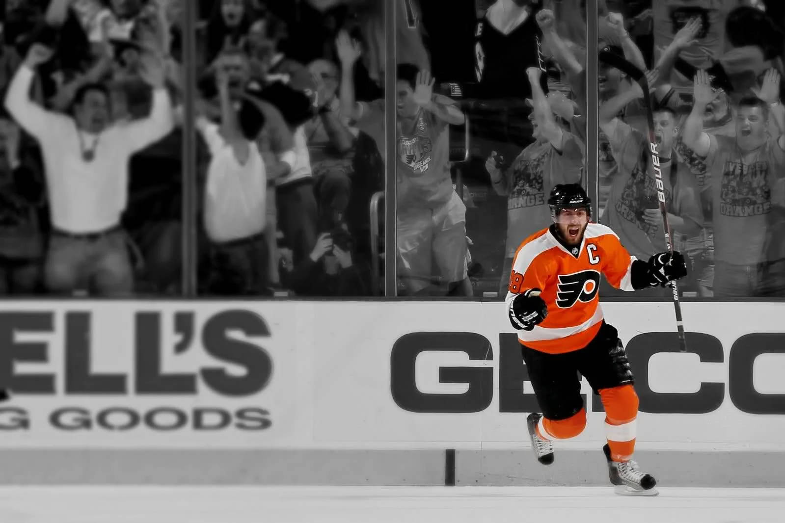 Philadelphia Flyers Winning Moment Wallpaper