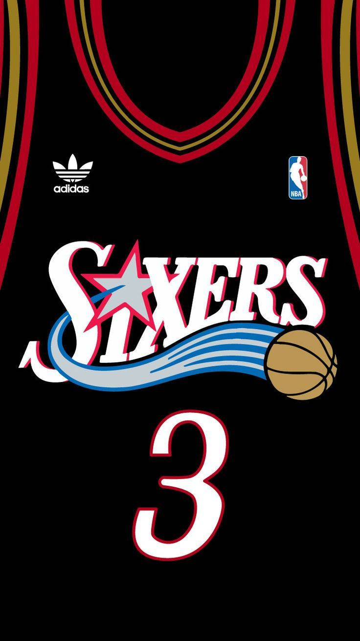 Philadelphia Sixers Jersey Art Wallpaper