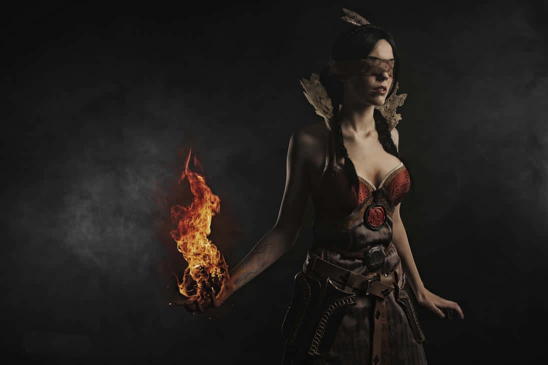 Philippa Eilhart In A Majestic Stance Wallpaper