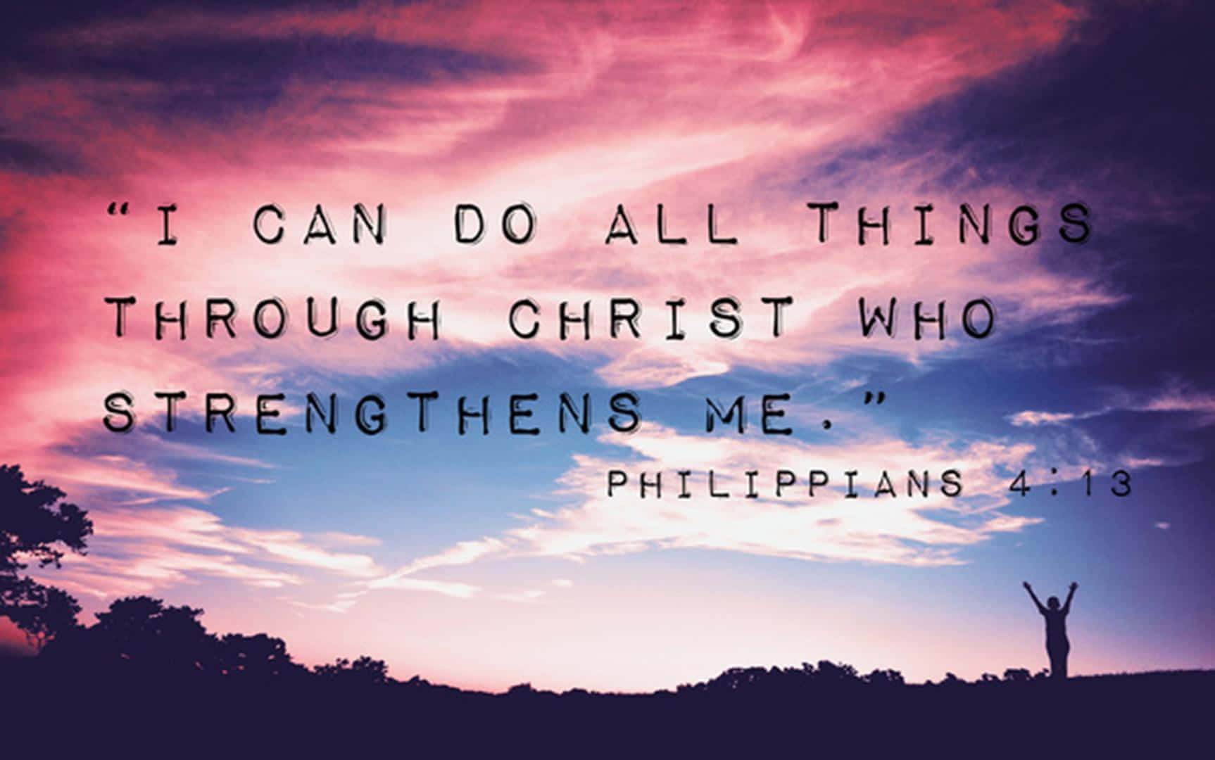 Philippians413 Inspirational Sky Wallpaper