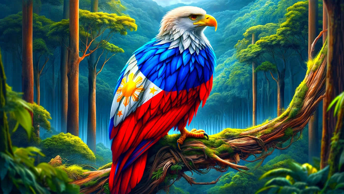 Philippine Eagle Patriotic Symbolism Wallpaper