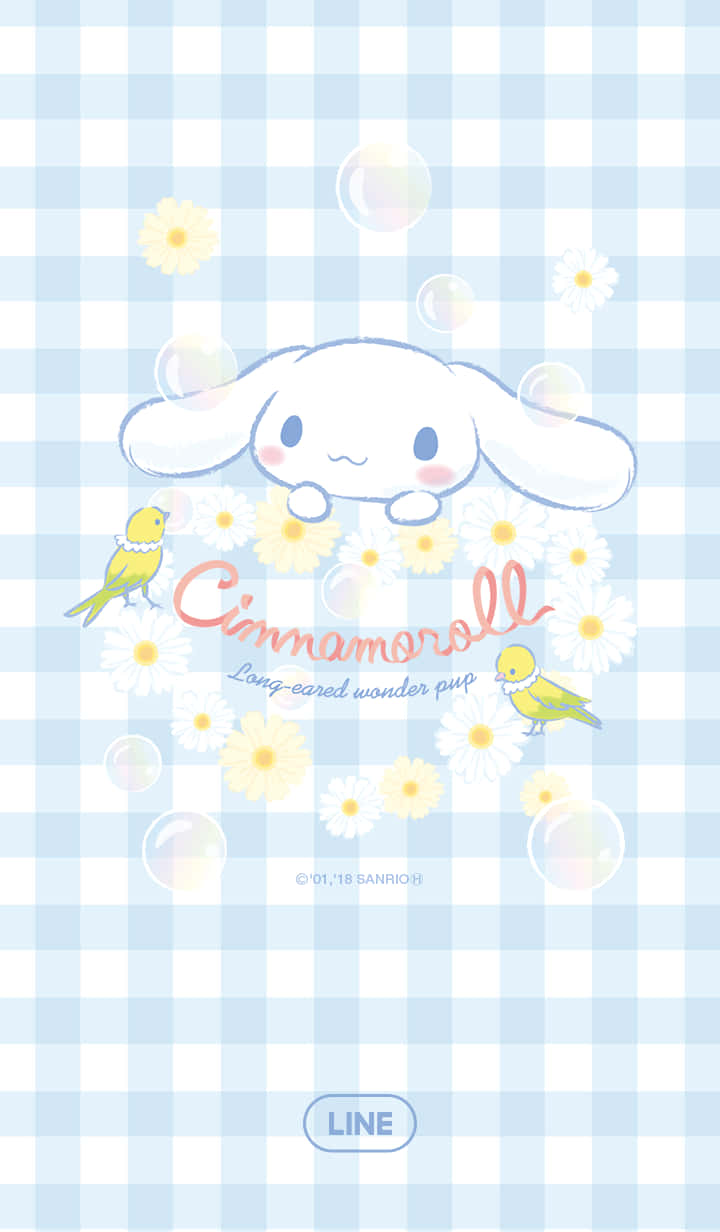 Phone Calls With Cinnamoroll Are Twice As Sweet! Wallpaper