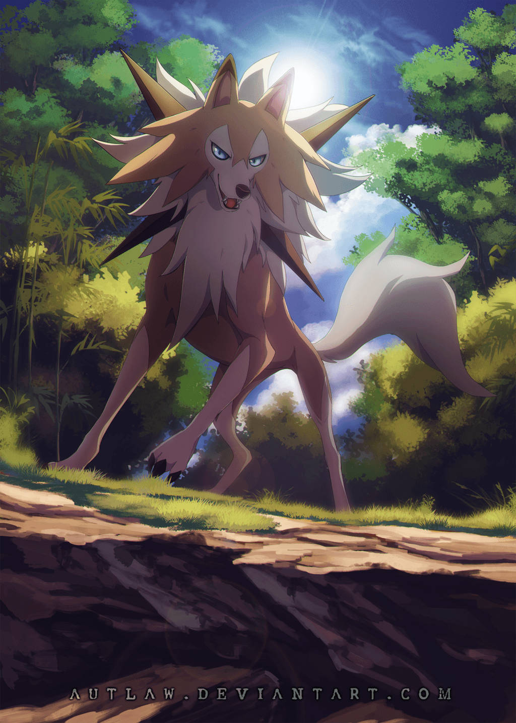 Phone Dusk Lycanroc Wallpaper