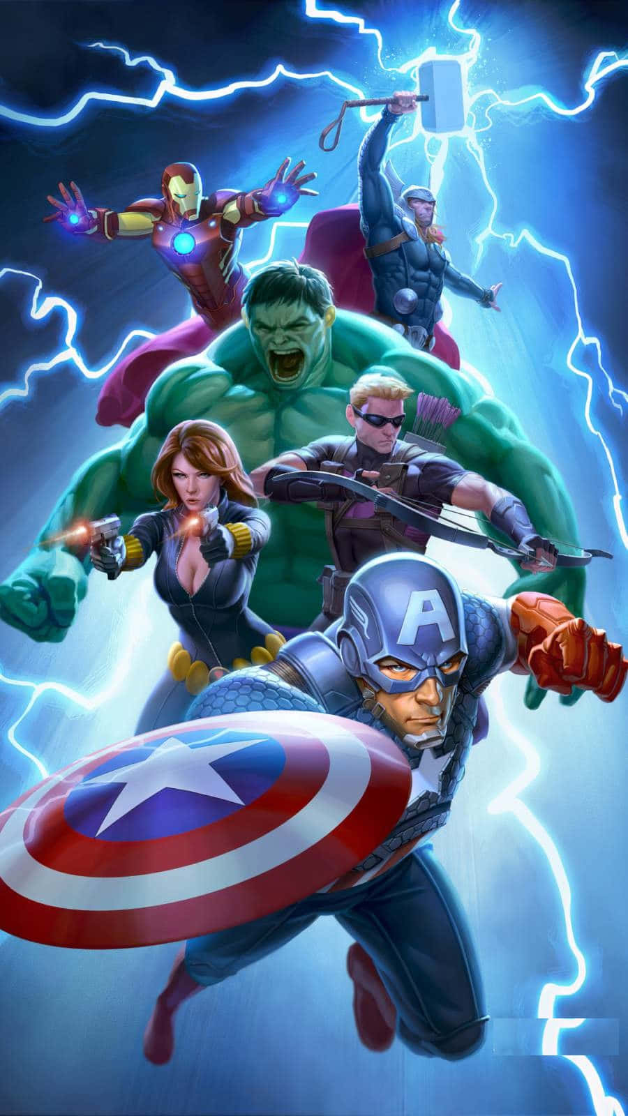 Photo Earth's Mightiest Heroes Assemble Wallpaper