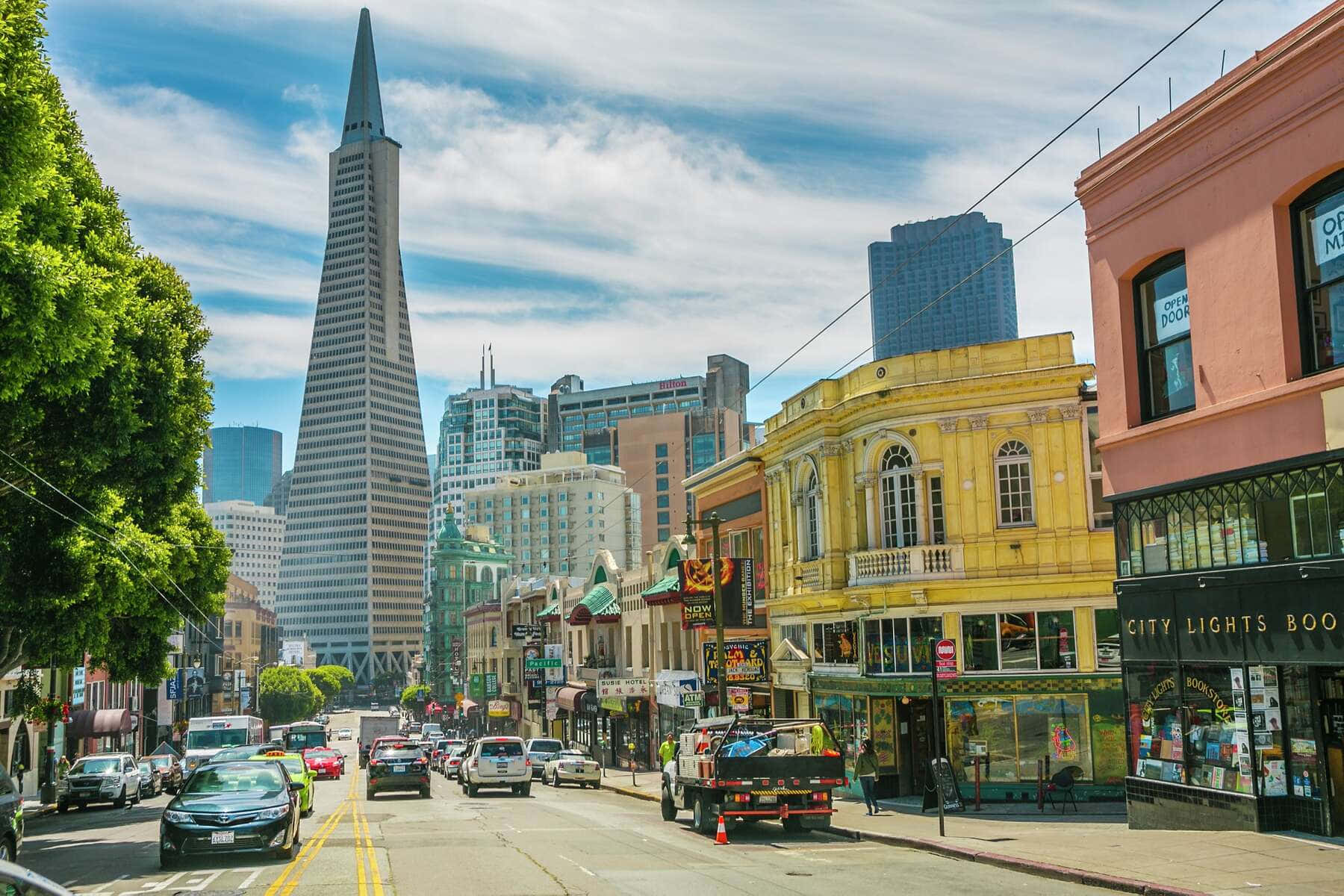 Photograph Of Transamerica Pyramid From A Distance Wallpaper