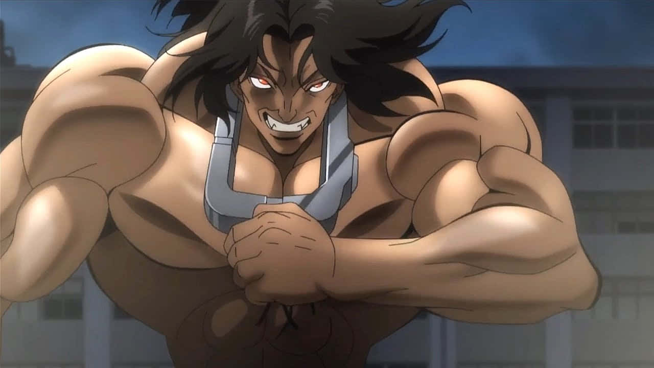 Pickle Baki Anime Character Fierce Pose Wallpaper