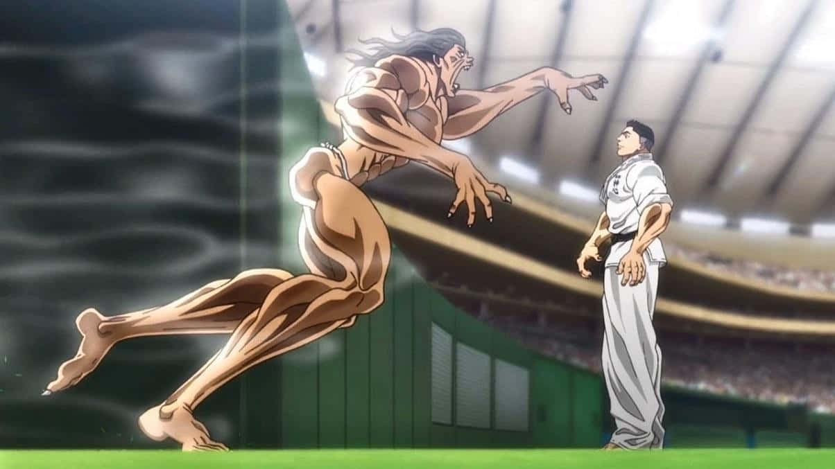 Pickle Baki Stadium Confrontation Wallpaper