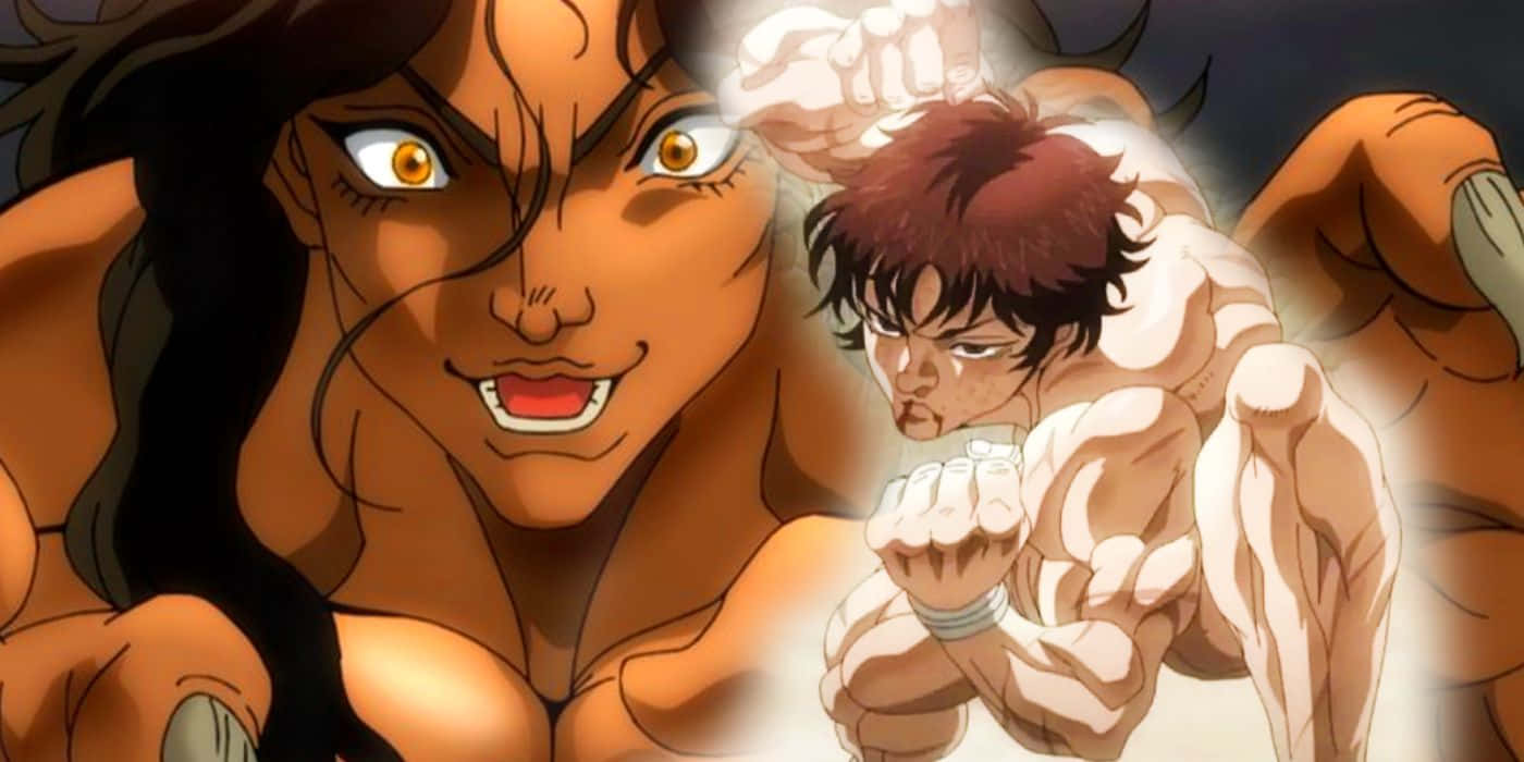 Pickleand Baki Faceoff Anime Wallpaper