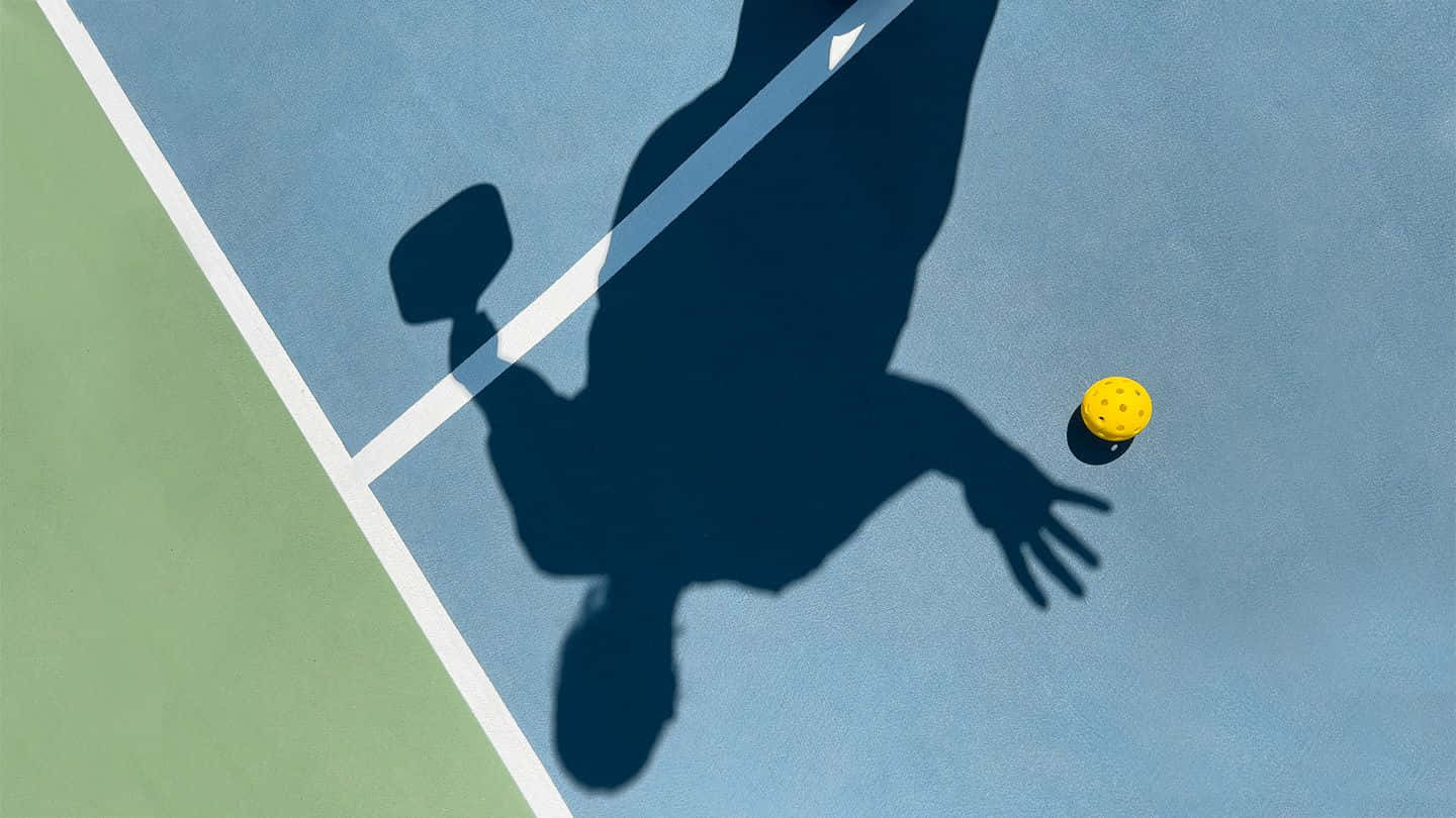 Pickleball Shadow Play Wallpaper