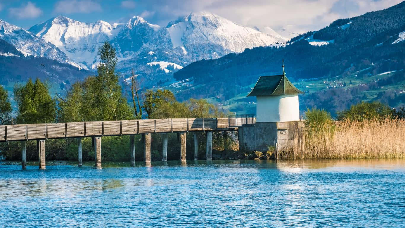 Picturesque Rapperswil-jona Landscape Wallpaper