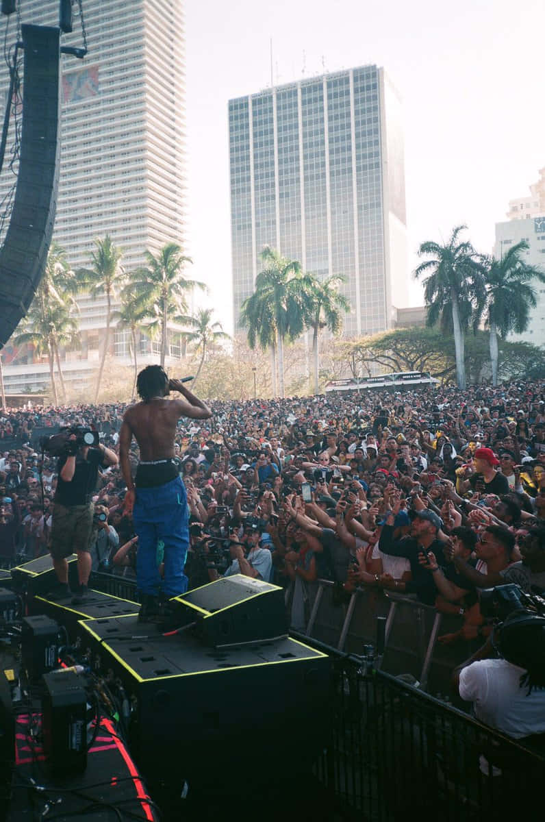 Pierre Bourne Beams In The Spotlight Wallpaper